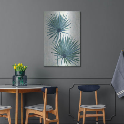 Luxe Metal Art 'Palm Leaves I' by Tim O'Toole, Metal Wall Art,24x36
