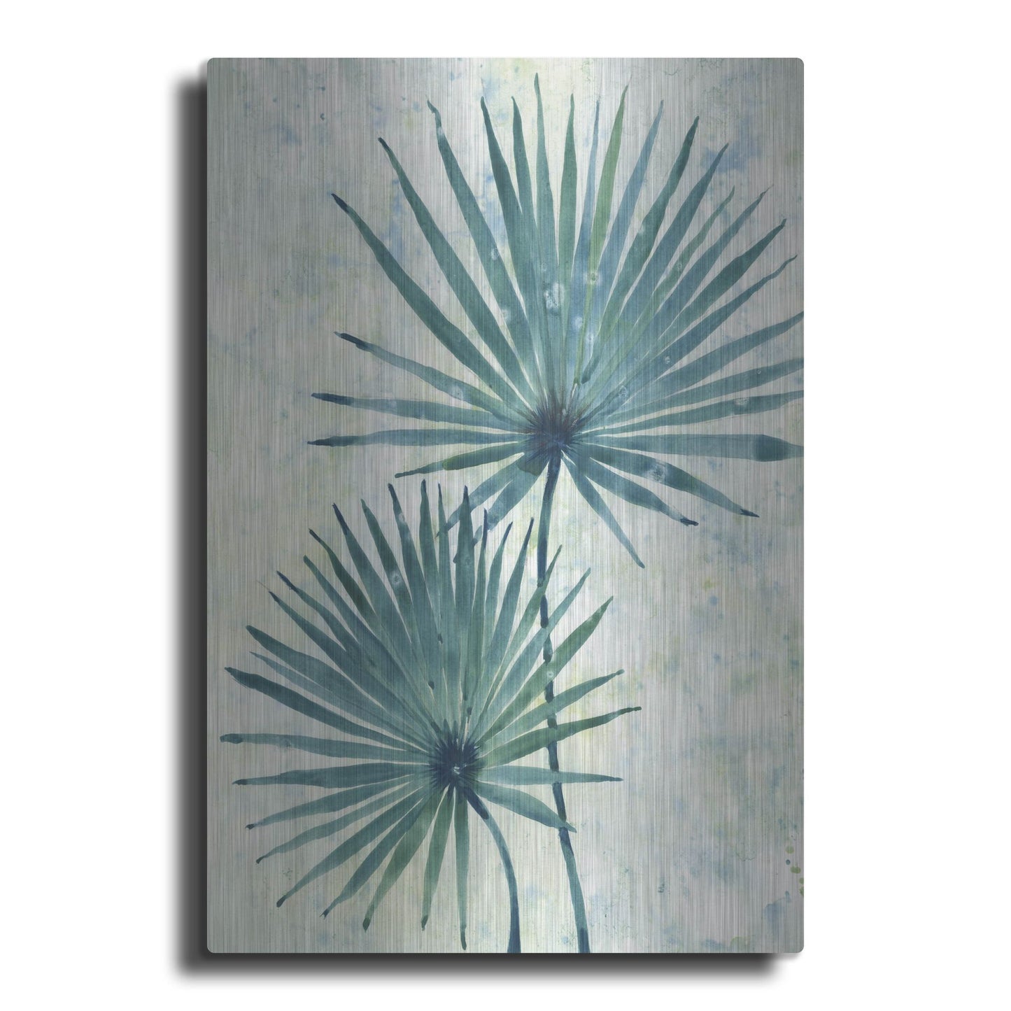 Luxe Metal Art 'Palm Leaves II' by Tim O'Toole, Metal Wall Art