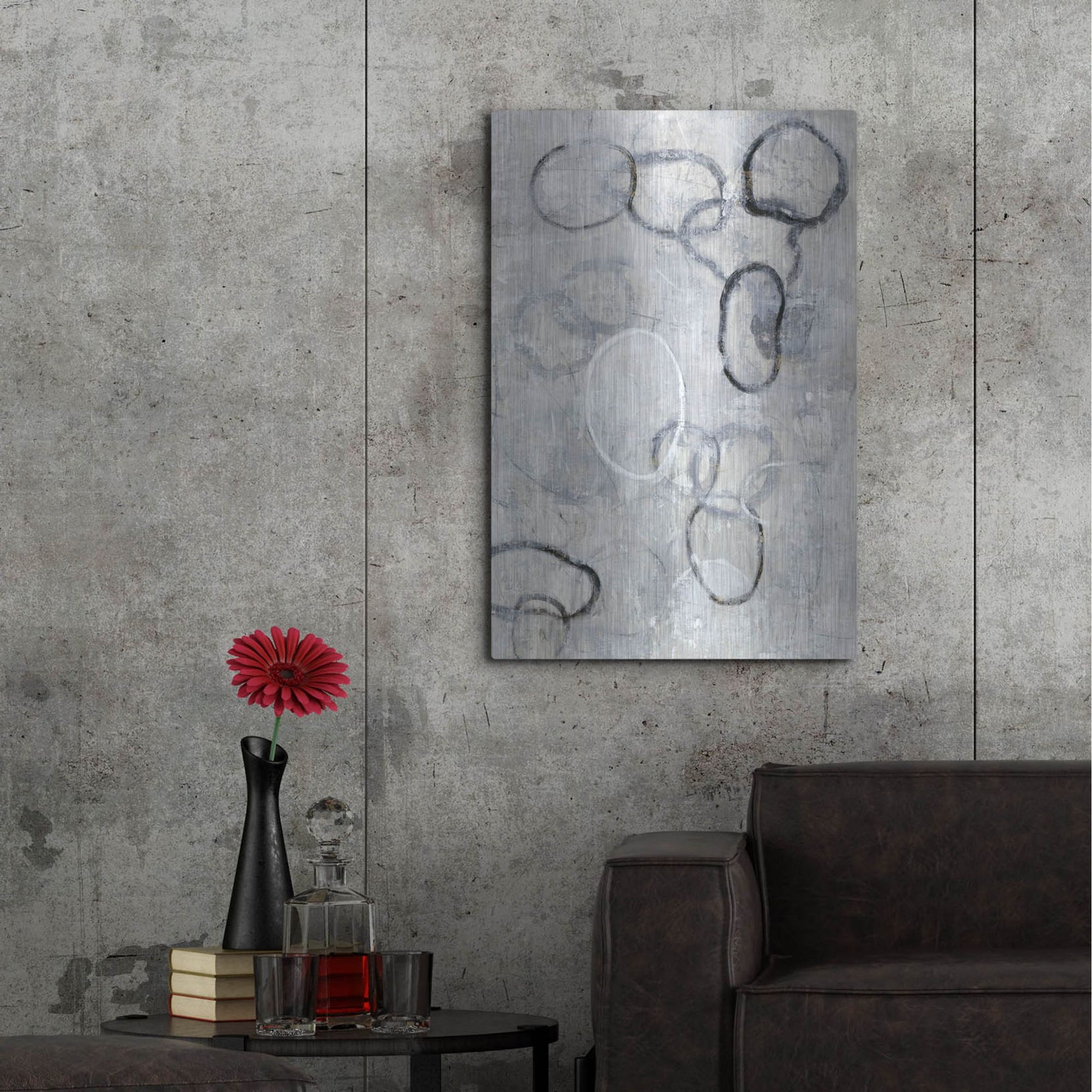 Luxe Metal Art 'Missing Links I' by Tim O'Toole, Metal Wall Art,24x36