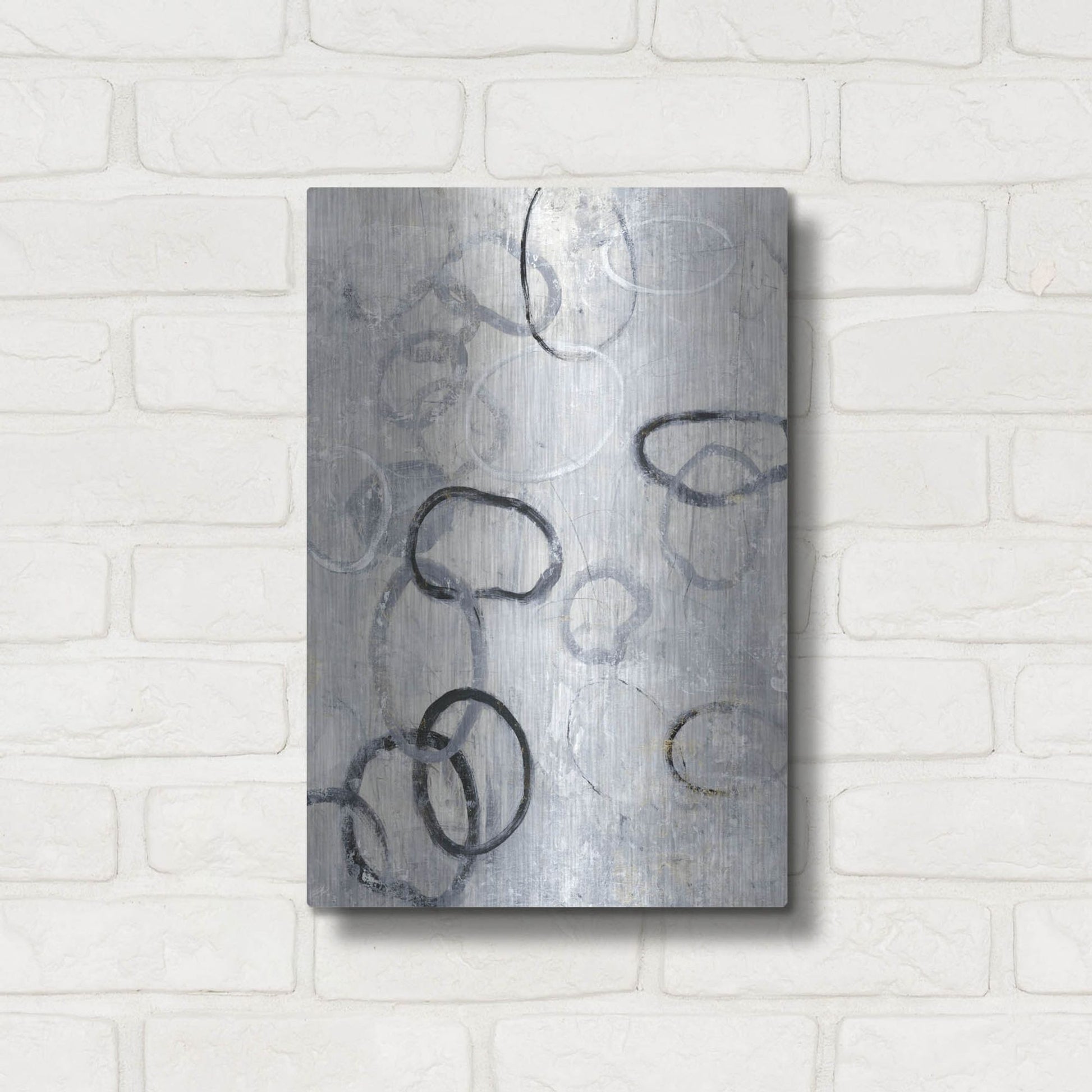 Luxe Metal Art 'Missing Links II' by Tim O'Toole, Metal Wall Art,12x16