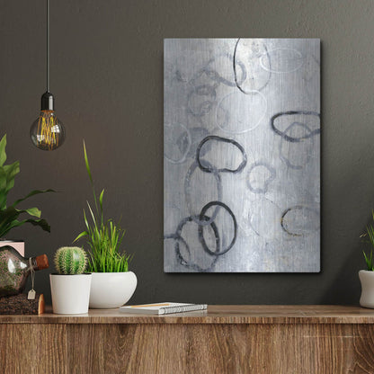 Luxe Metal Art 'Missing Links II' by Tim O'Toole, Metal Wall Art,12x16