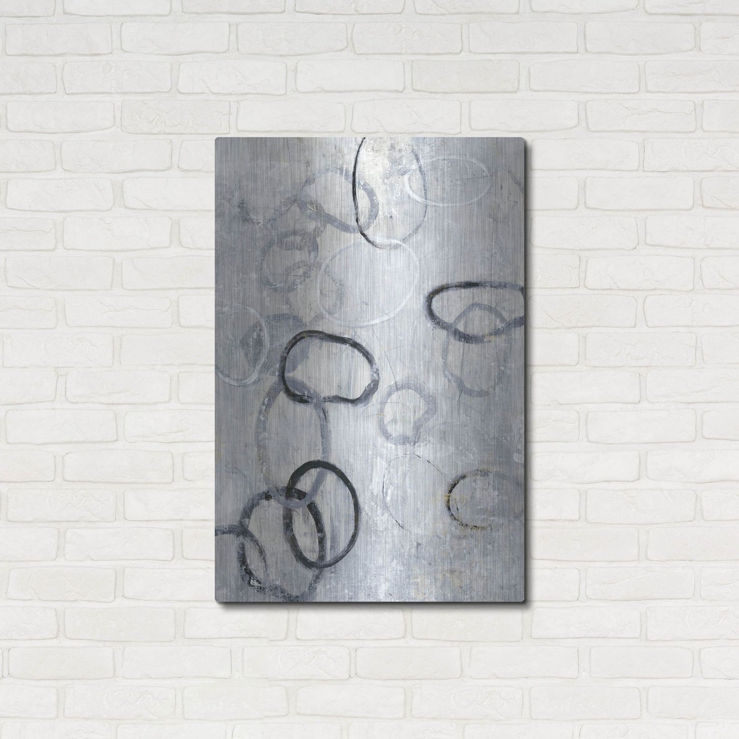 Luxe Metal Art 'Missing Links II' by Tim O'Toole, Metal Wall Art,24x36