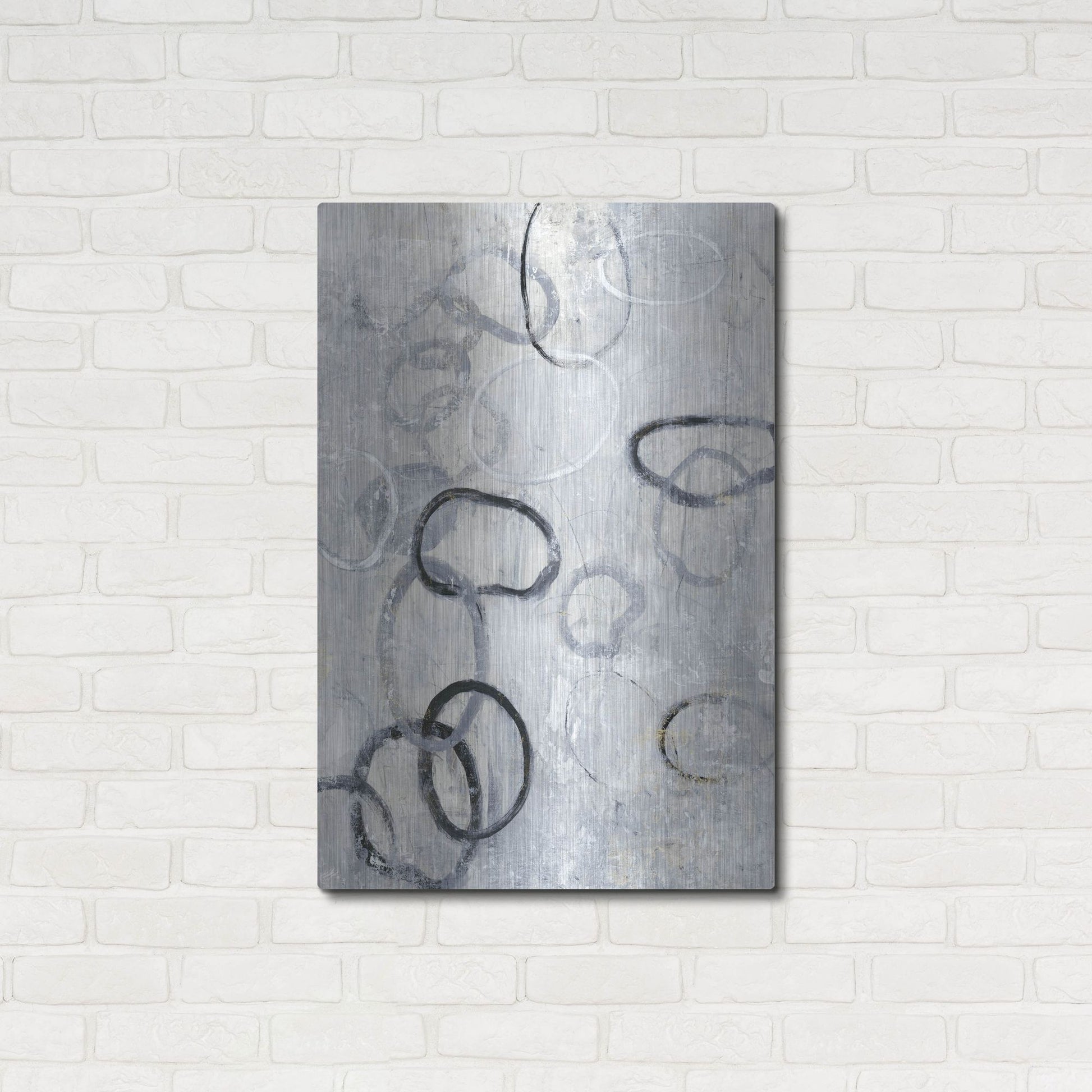 Luxe Metal Art 'Missing Links II' by Tim O'Toole, Metal Wall Art,24x36