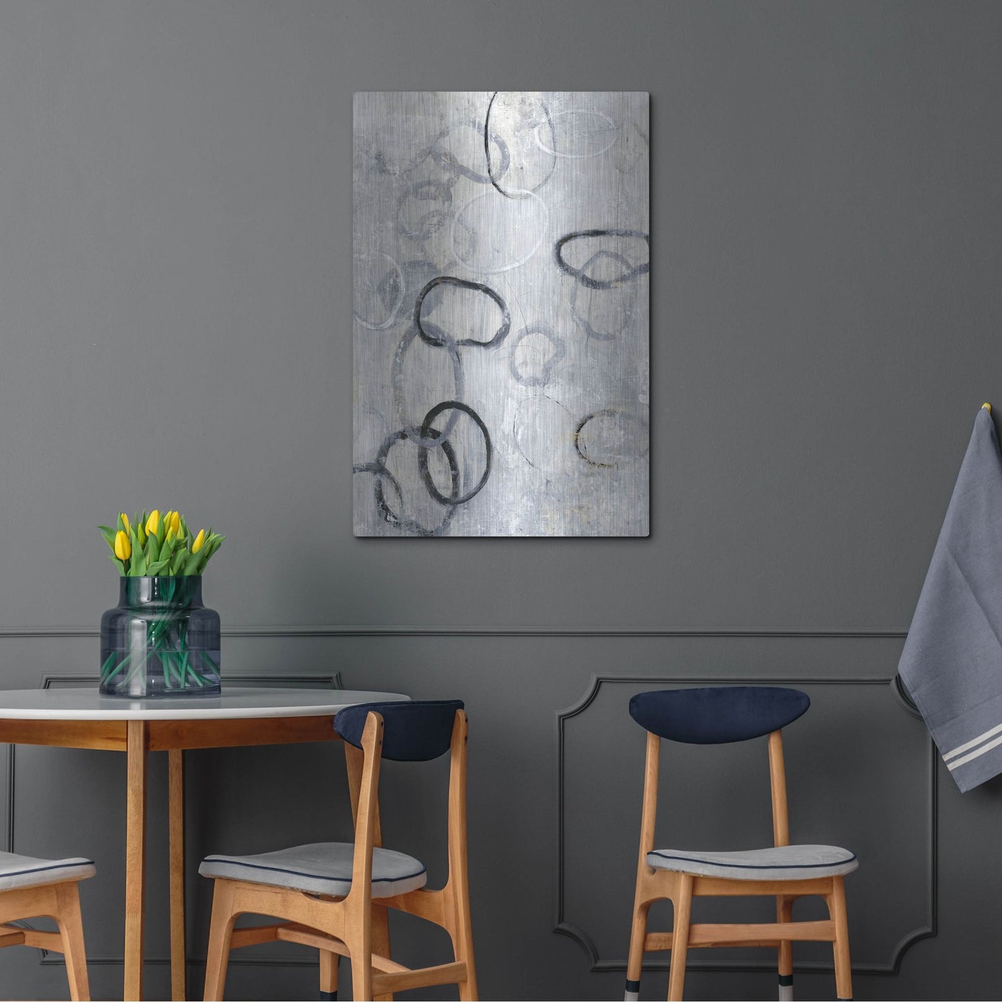 Luxe Metal Art 'Missing Links II' by Tim O'Toole, Metal Wall Art,24x36