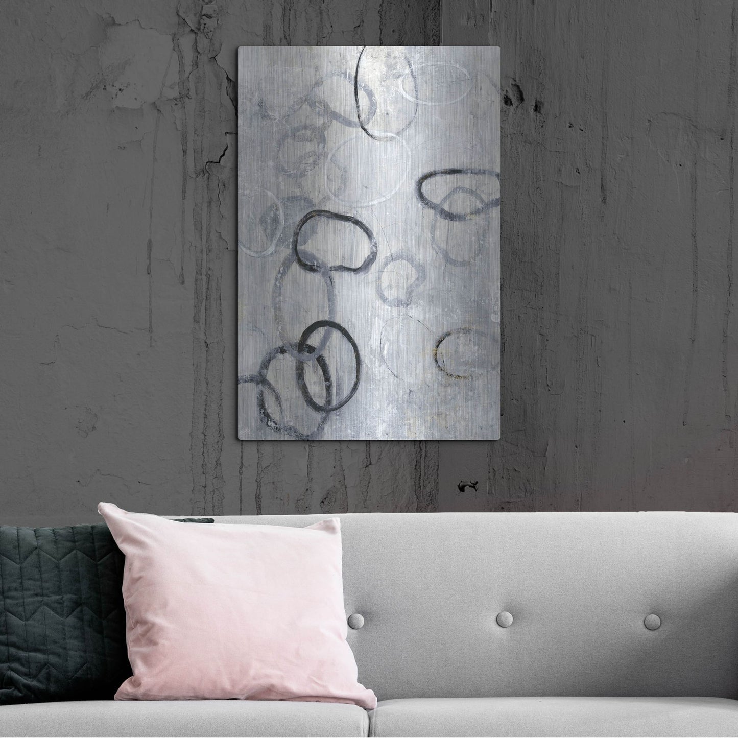 Luxe Metal Art 'Missing Links II' by Tim O'Toole, Metal Wall Art,24x36