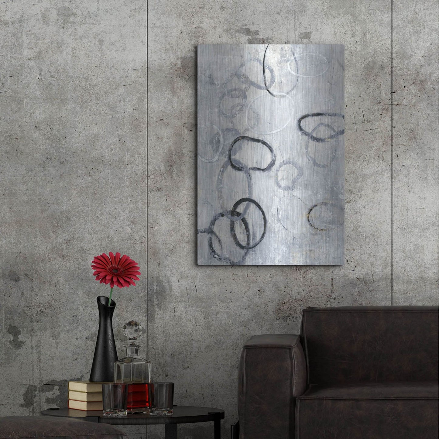 Luxe Metal Art 'Missing Links II' by Tim O'Toole, Metal Wall Art,24x36