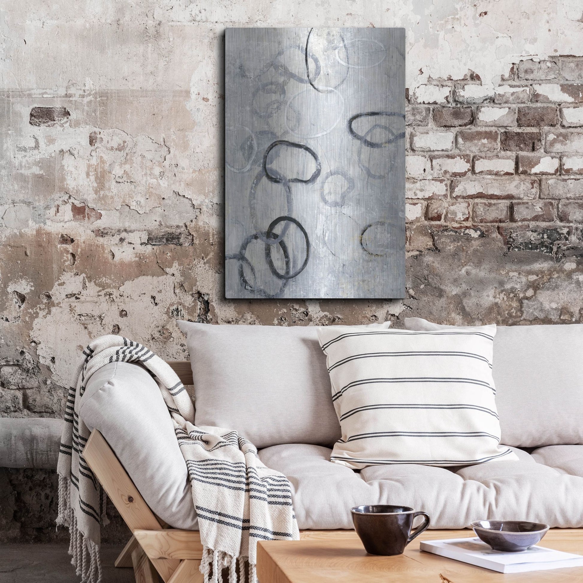 Luxe Metal Art 'Missing Links II' by Tim O'Toole, Metal Wall Art,24x36