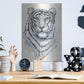 Luxe Metal Art 'White Tiger II' by Tim O'Toole, Metal Wall Art,12x16