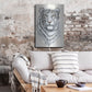 Luxe Metal Art 'White Tiger II' by Tim O'Toole, Metal Wall Art,24x36