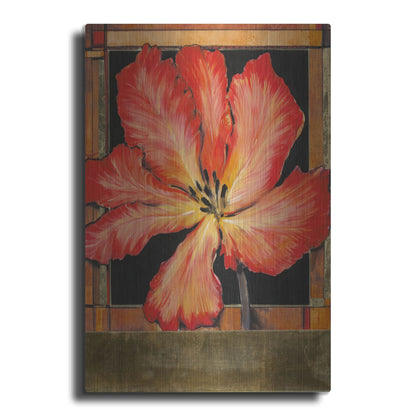 Luxe Metal Art 'Embellished Parrot Tulip I' by Tim O'Toole, Metal Wall Art