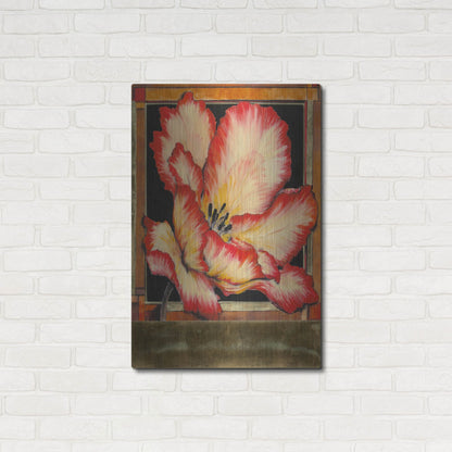 Luxe Metal Art 'Embellished Parrot Tulip II' by Tim O'Toole, Metal Wall Art,24x36