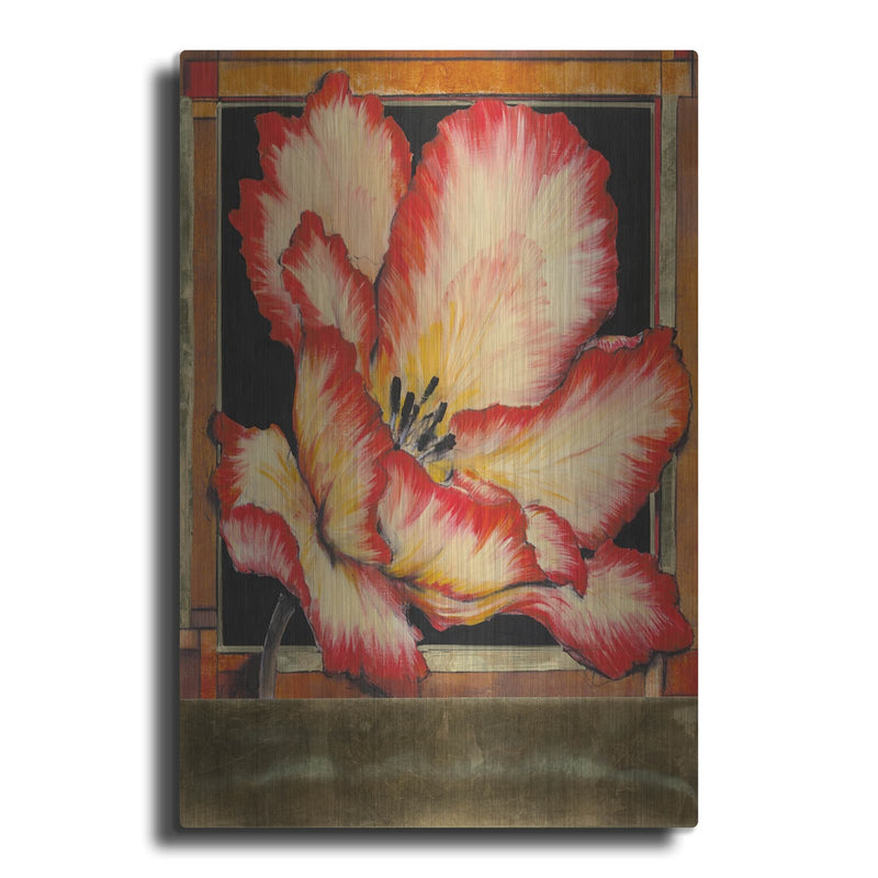 'Embellished Parrot Tulip II' by Tim O'Toole – Metal Wall Art