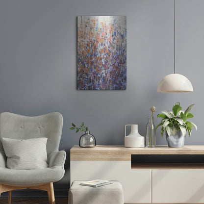 Luxe Metal Art 'Fall Wildflowers II' by Tim O'Toole, Metal Wall Art,16x24