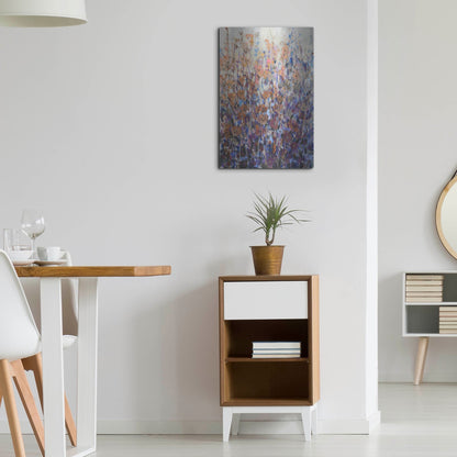 Luxe Metal Art 'Fall Wildflowers II' by Tim O'Toole, Metal Wall Art,16x24