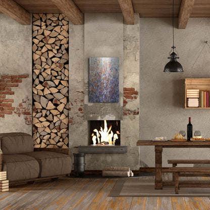 Luxe Metal Art 'Fall Wildflowers II' by Tim O'Toole, Metal Wall Art,24x36