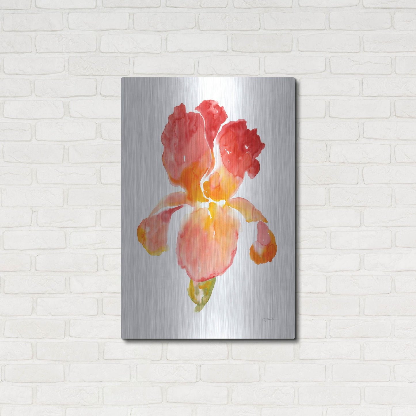 Luxe Metal Art 'Sunset Blooms I' by Tim O'Toole, Metal Wall Art,24x36