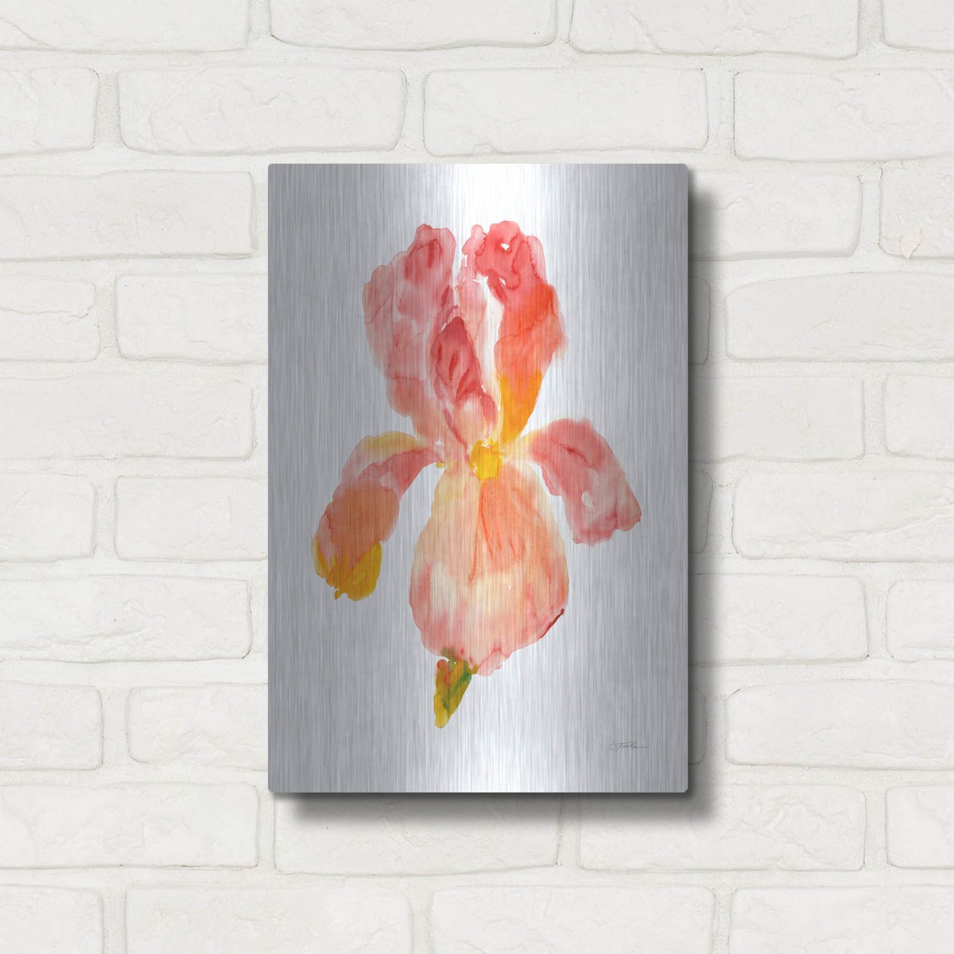 Luxe Metal Art 'Sunset Blooms II' by Tim O'Toole, Metal Wall Art,12x16