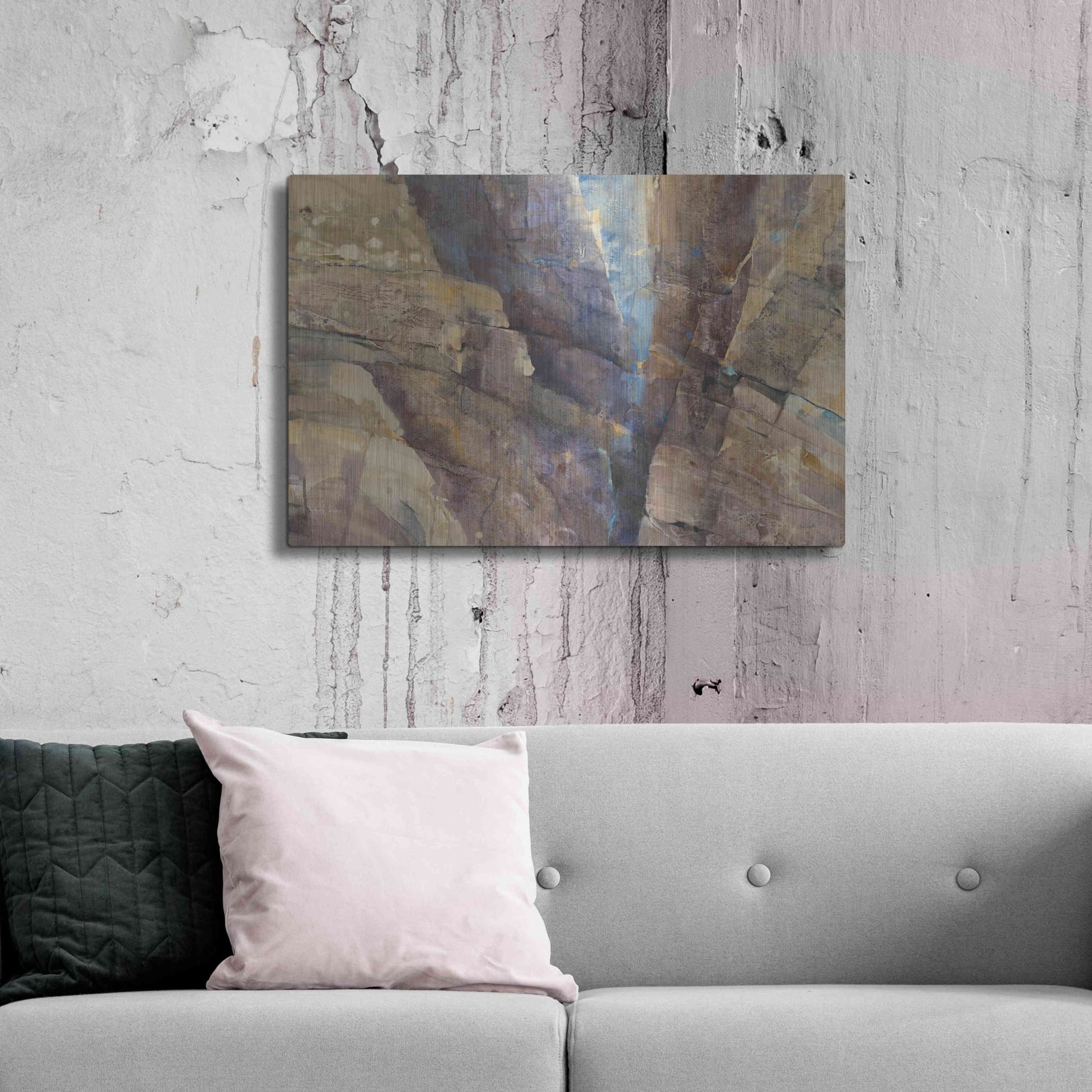 Luxe Metal Art 'Canyon II' by Albena Hristova, Metal Wall Art,36x24