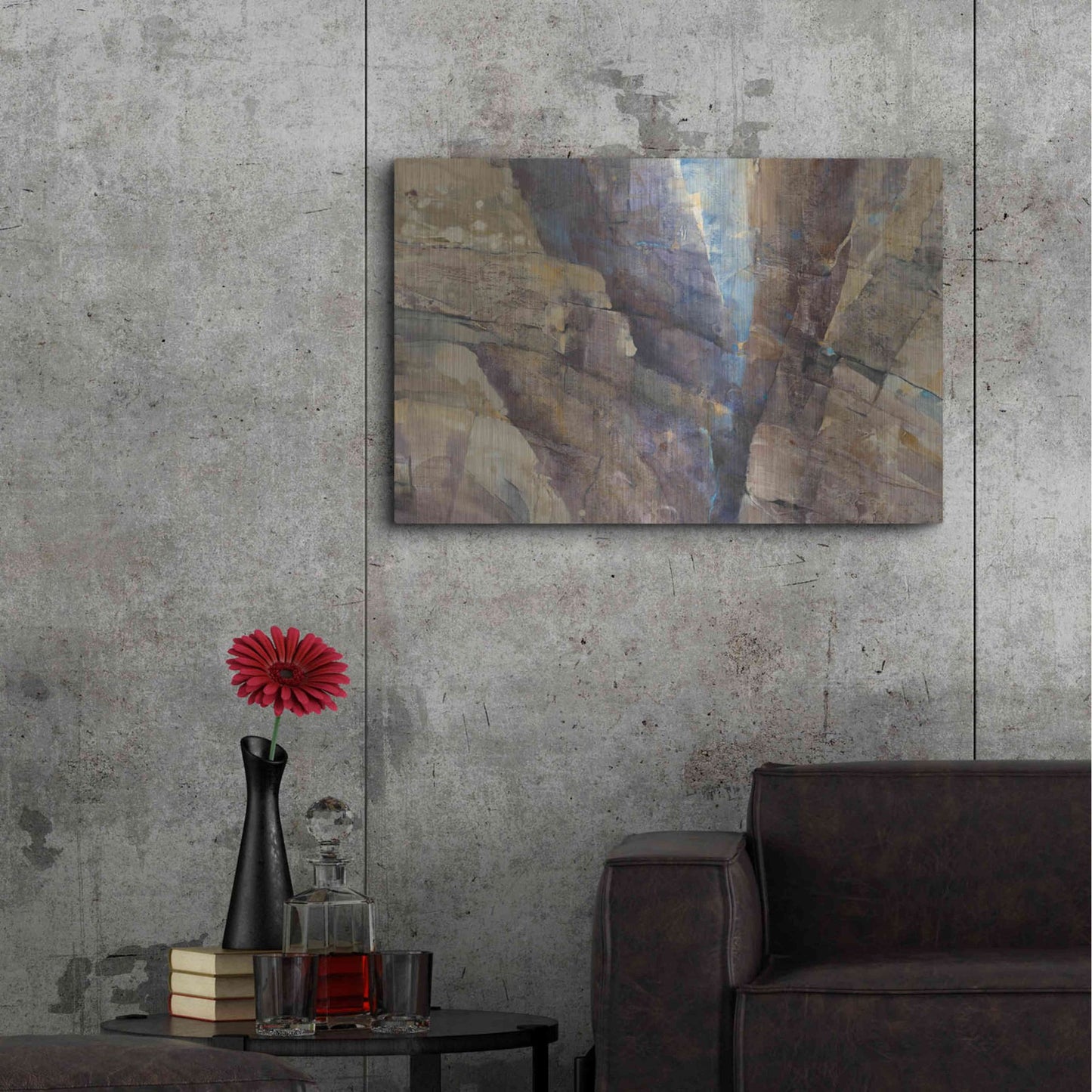 Luxe Metal Art 'Canyon II' by Albena Hristova, Metal Wall Art,36x24