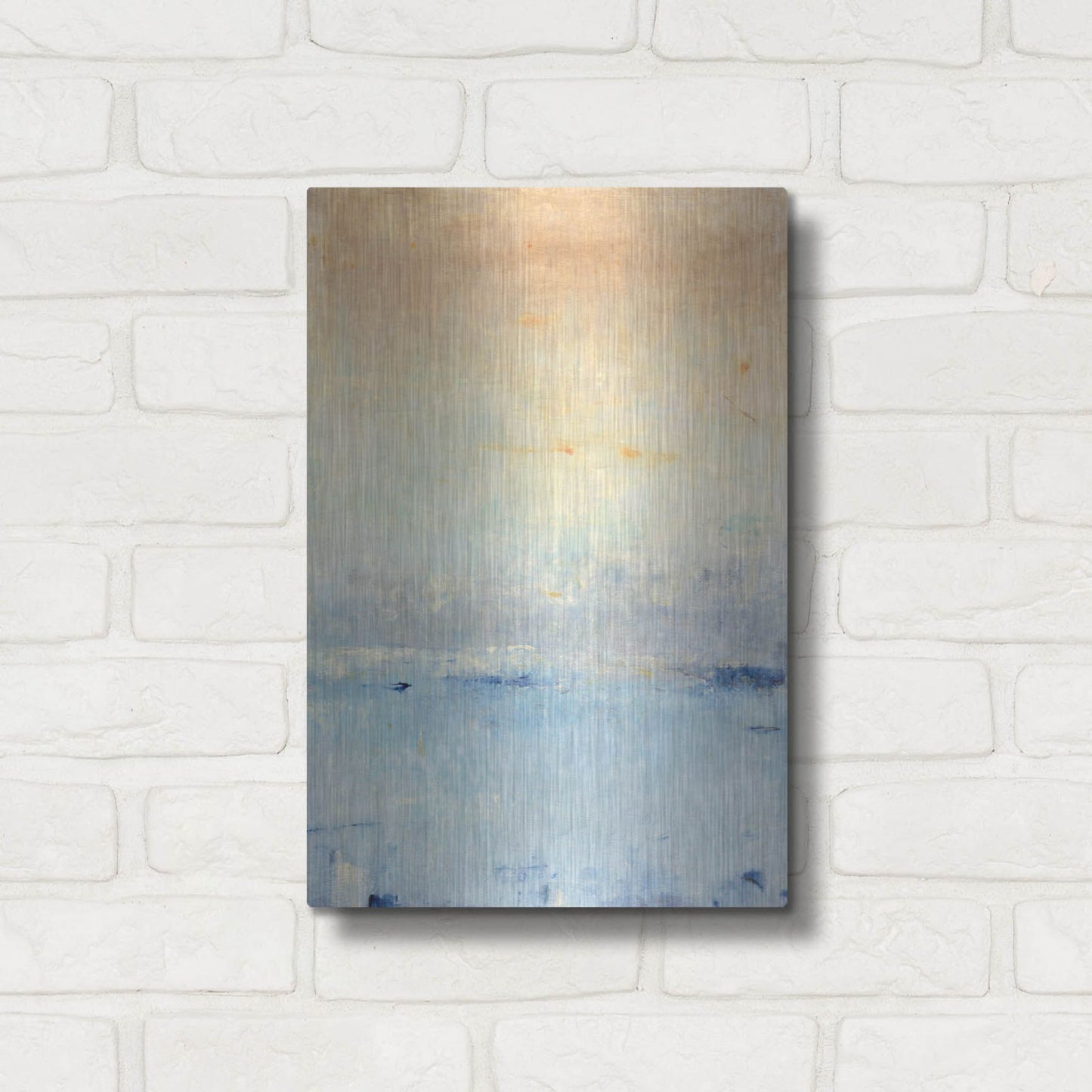 Luxe Metal Art 'Inlet at Sunrise I' by Tim O'Toole, Metal Wall Art,12x16