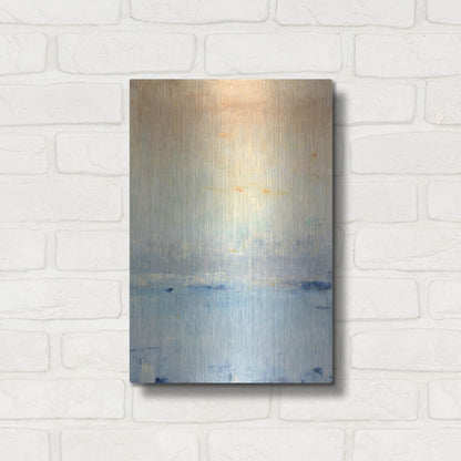 Luxe Metal Art 'Inlet at Sunrise I' by Tim O'Toole, Metal Wall Art,12x16