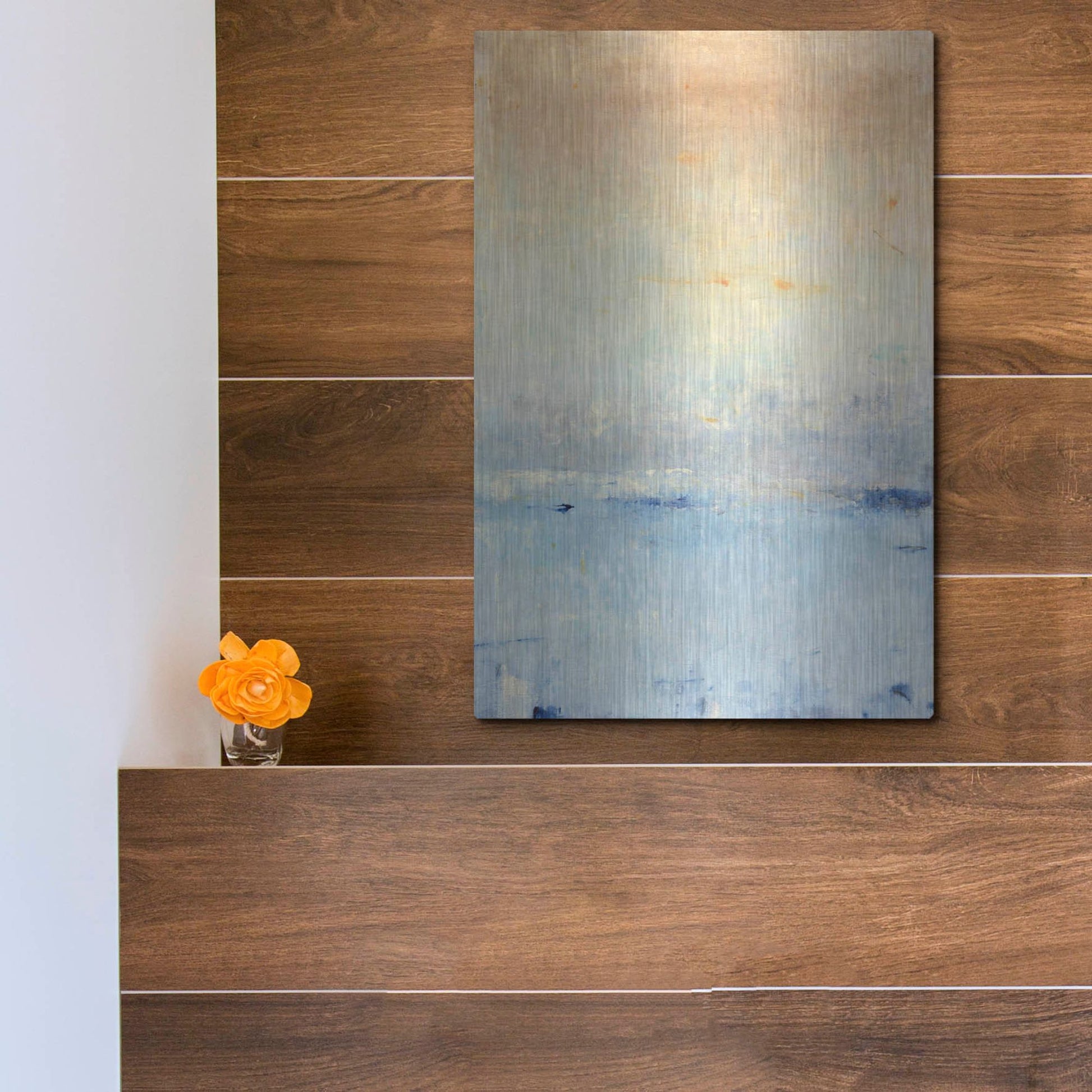 Luxe Metal Art 'Inlet at Sunrise I' by Tim O'Toole, Metal Wall Art,12x16