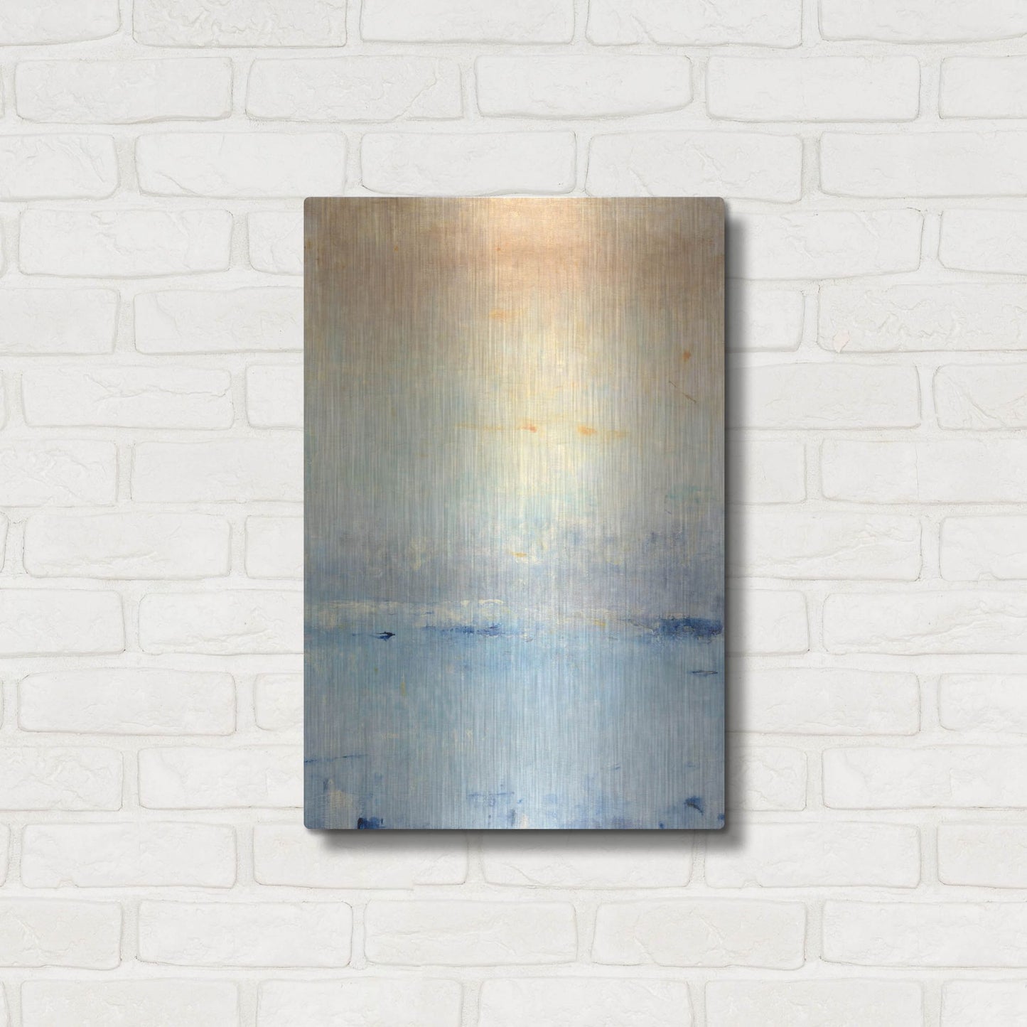 Luxe Metal Art 'Inlet at Sunrise I' by Tim O'Toole, Metal Wall Art,16x24