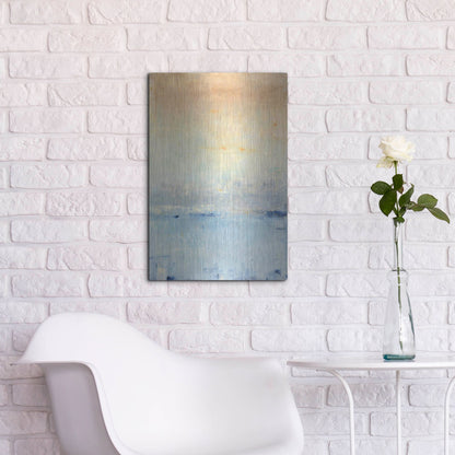 Luxe Metal Art 'Inlet at Sunrise I' by Tim O'Toole, Metal Wall Art,16x24