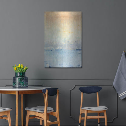Luxe Metal Art 'Inlet at Sunrise I' by Tim O'Toole, Metal Wall Art,24x36