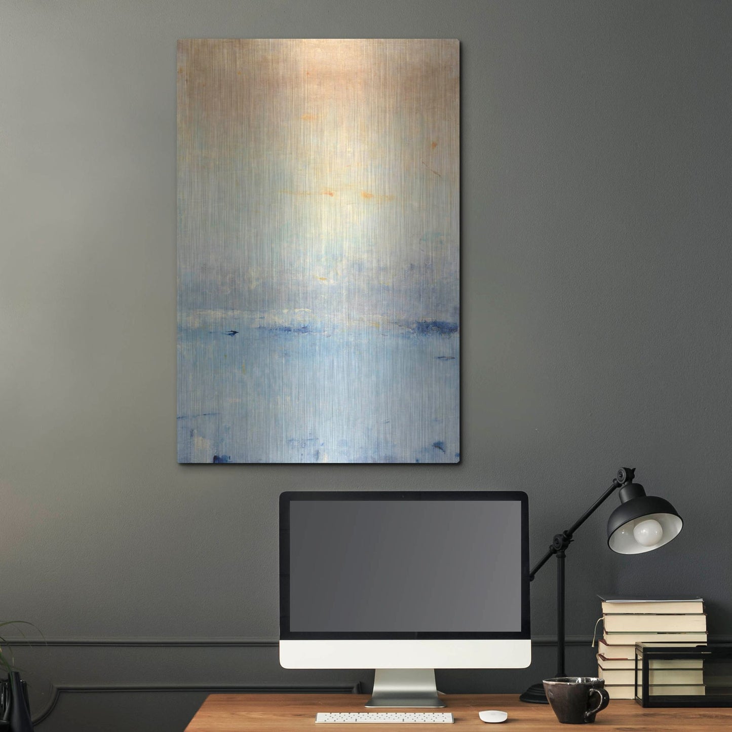 Luxe Metal Art 'Inlet at Sunrise I' by Tim O'Toole, Metal Wall Art,24x36