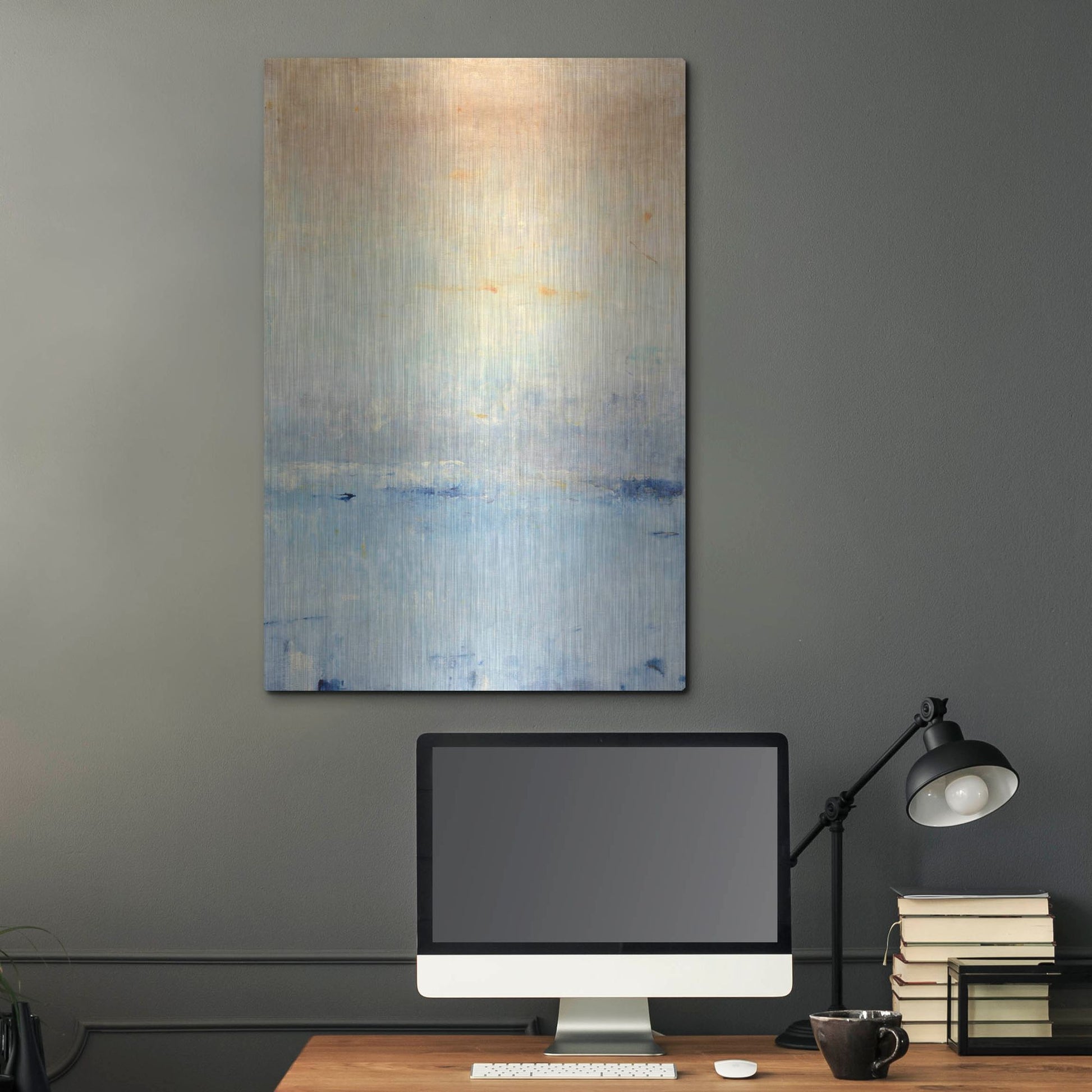 Luxe Metal Art 'Inlet at Sunrise I' by Tim O'Toole, Metal Wall Art,24x36