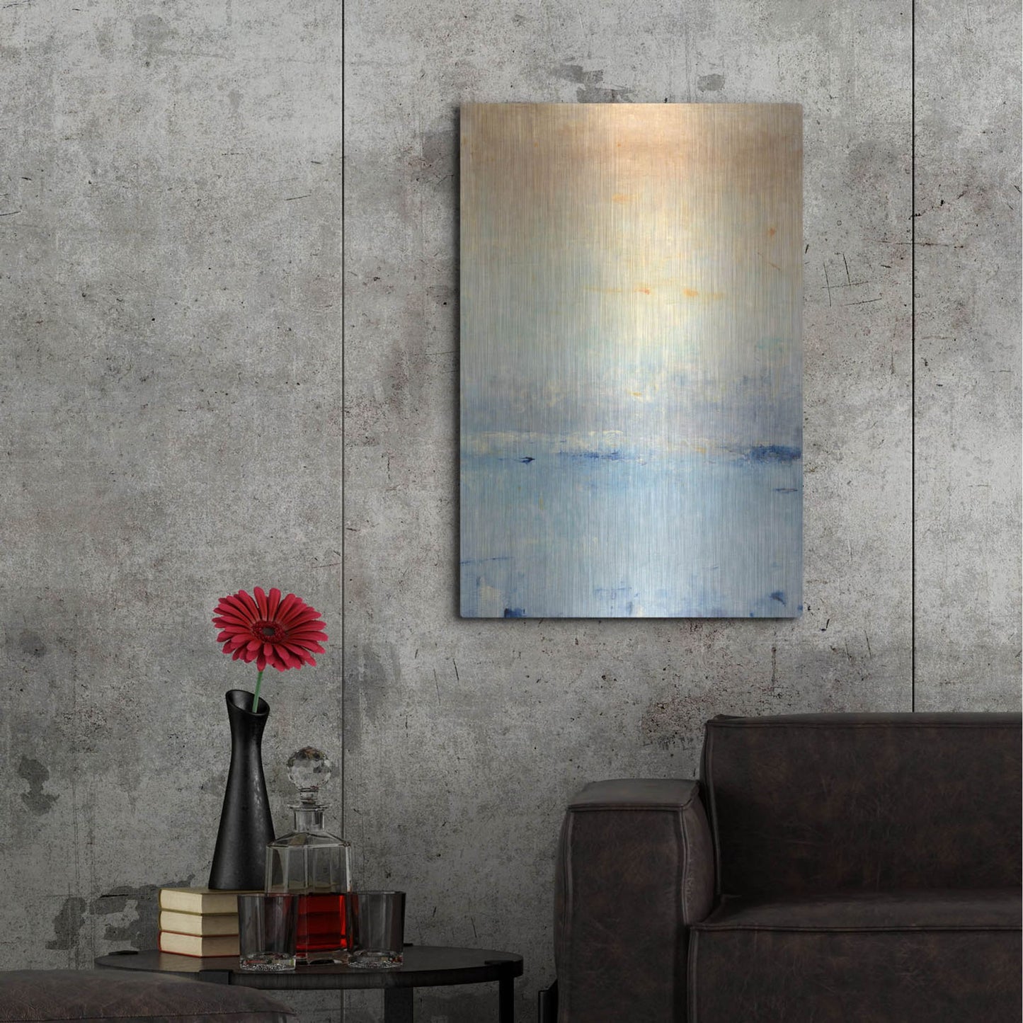 Luxe Metal Art 'Inlet at Sunrise I' by Tim O'Toole, Metal Wall Art,24x36