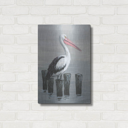 Luxe Metal Art 'Waiting Calmly I' by Tim O'Toole, Metal Wall Art,16x24
