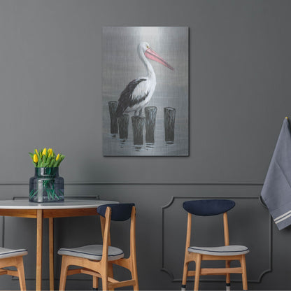 Luxe Metal Art 'Waiting Calmly I' by Tim O'Toole, Metal Wall Art,24x36