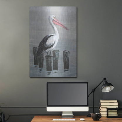 Luxe Metal Art 'Waiting Calmly I' by Tim O'Toole, Metal Wall Art,24x36