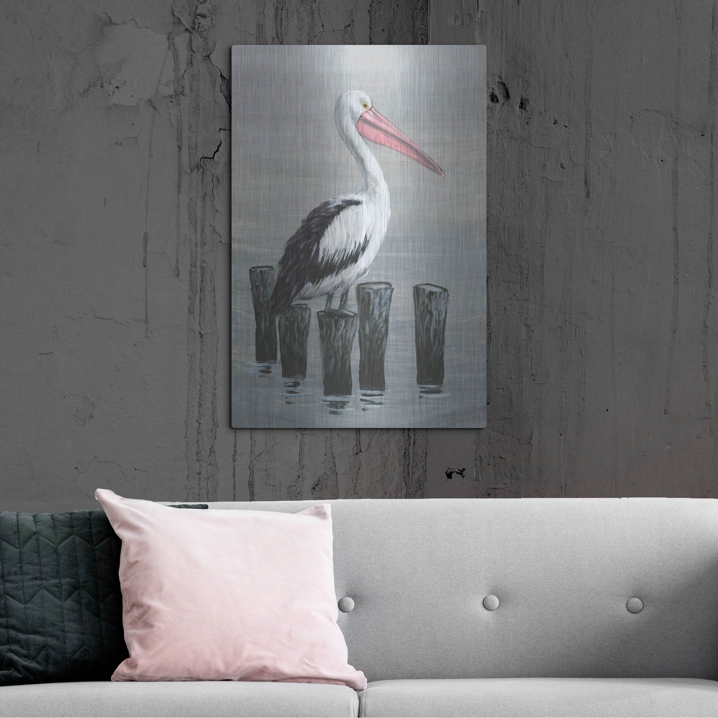 Luxe Metal Art 'Waiting Calmly I' by Tim O'Toole, Metal Wall Art,24x36
