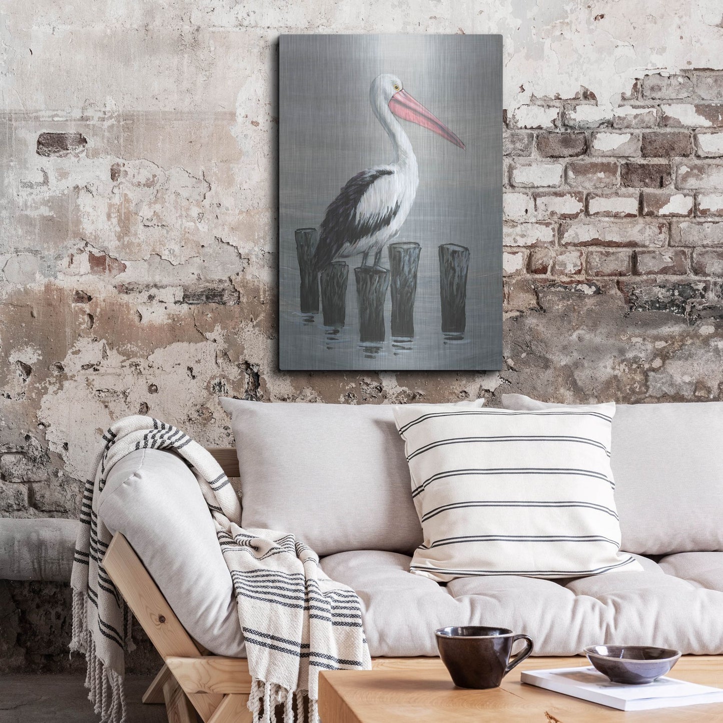 Luxe Metal Art 'Waiting Calmly I' by Tim O'Toole, Metal Wall Art,24x36