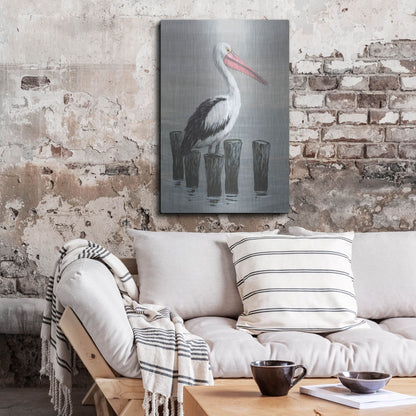 Luxe Metal Art 'Waiting Calmly I' by Tim O'Toole, Metal Wall Art,24x36