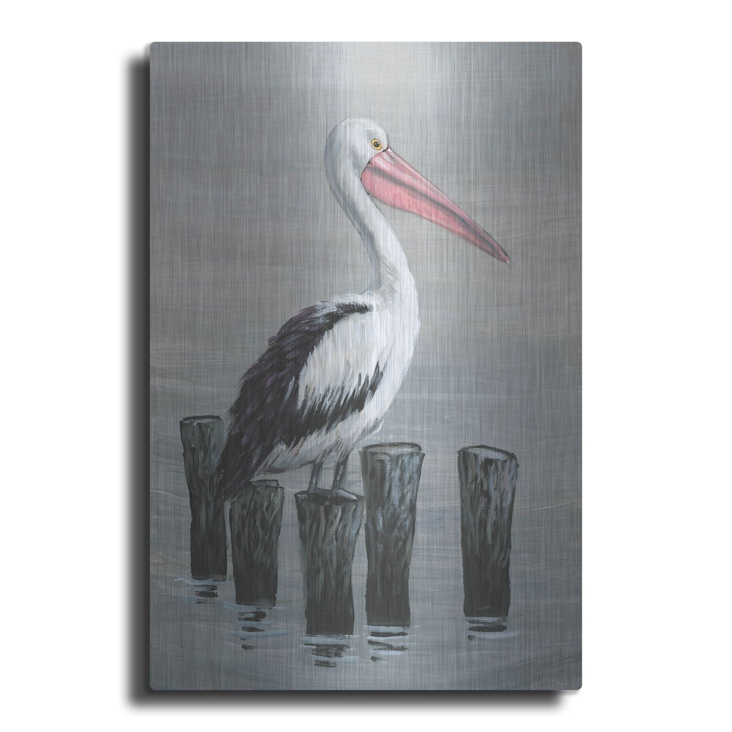 Luxe Metal Art 'Waiting Calmly I' by Tim O'Toole, Metal Wall Art
