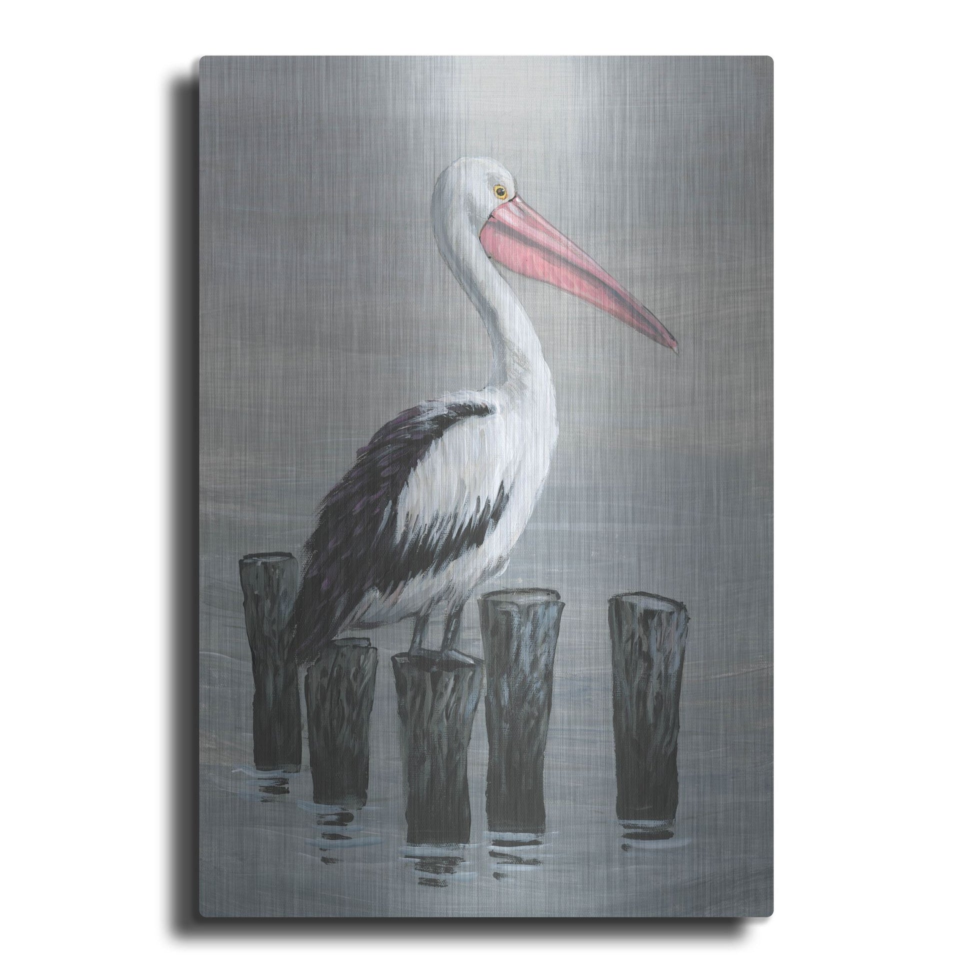 Luxe Metal Art 'Waiting Calmly I' by Tim O'Toole, Metal Wall Art