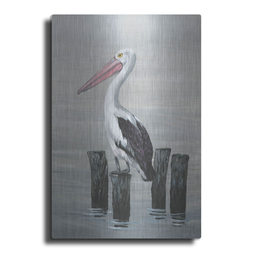 Luxe Metal Art 'Waiting Calmly II' by Tim O'Toole, Metal Wall Art