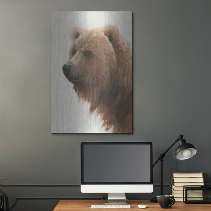 Luxe Metal Art 'Western Portrait I' by Tim O'Toole, Metal Wall Art,24x36