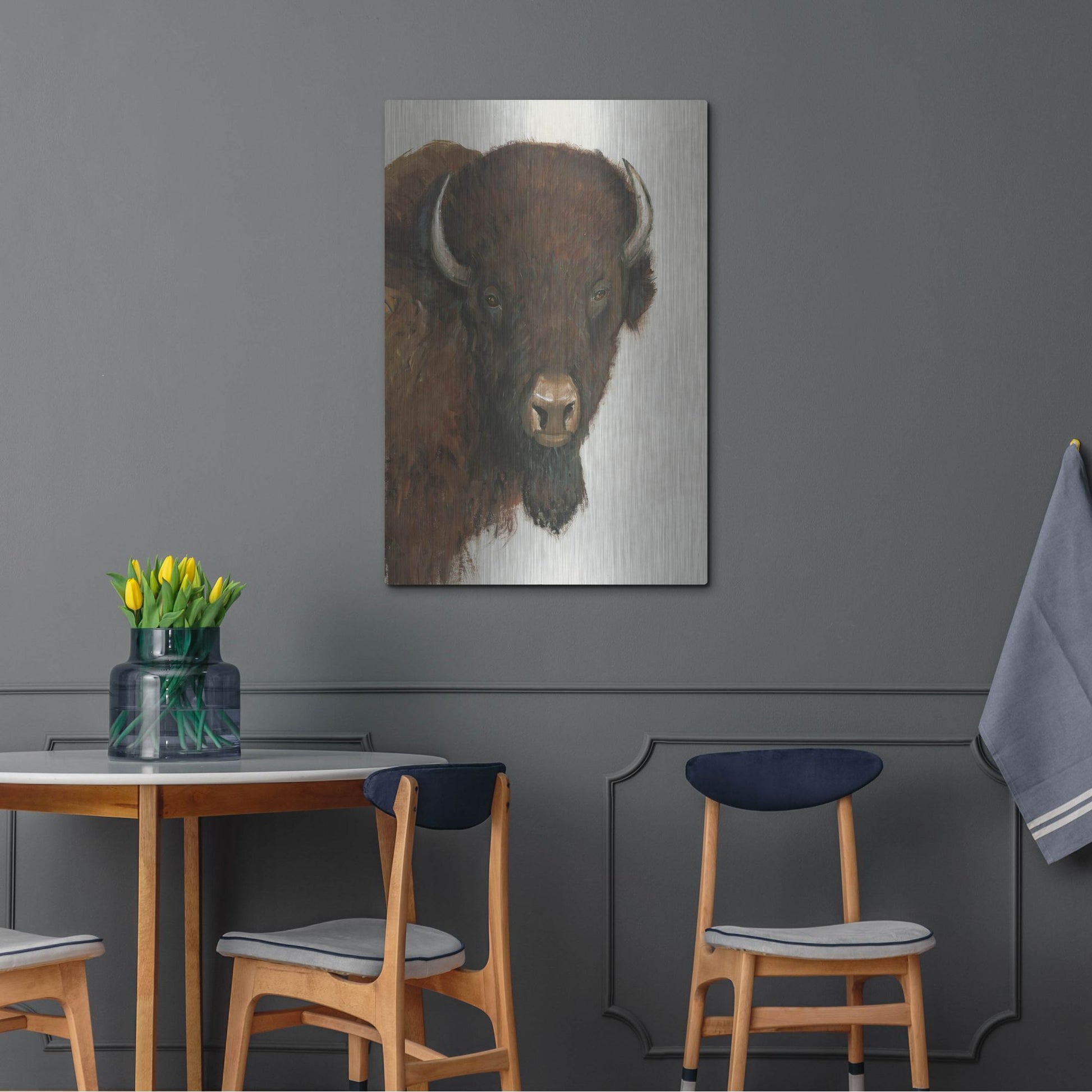 Luxe Metal Art 'Western Portrait II' by Tim O'Toole, Metal Wall Art,24x36