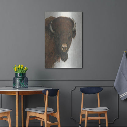 Luxe Metal Art 'Western Portrait II' by Tim O'Toole, Metal Wall Art,24x36