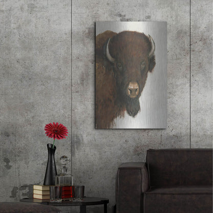 Luxe Metal Art 'Western Portrait II' by Tim O'Toole, Metal Wall Art,24x36