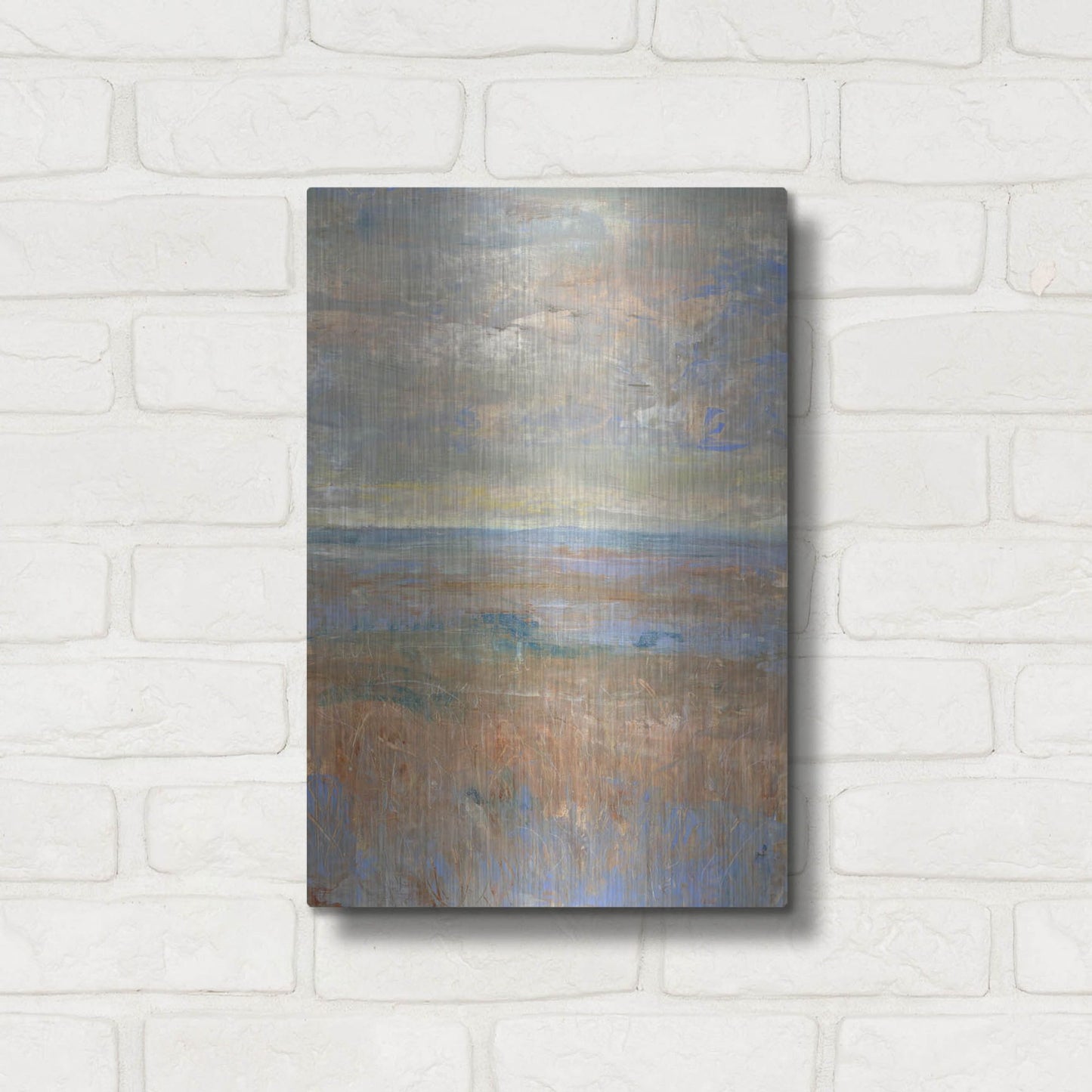 Luxe Metal Art 'Evening Marsh II' by Tim O'Toole, Metal Wall Art,12x16