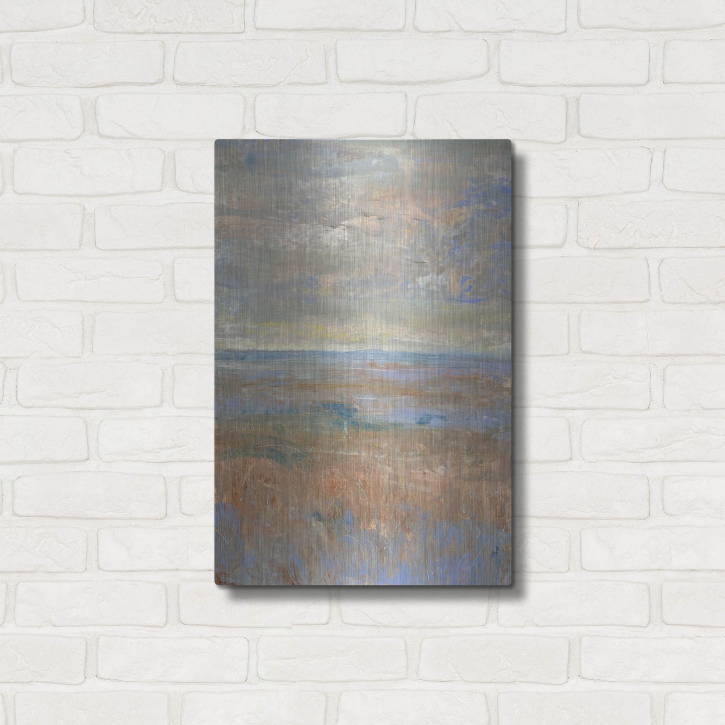 Luxe Metal Art 'Evening Marsh II' by Tim O'Toole, Metal Wall Art,16x24