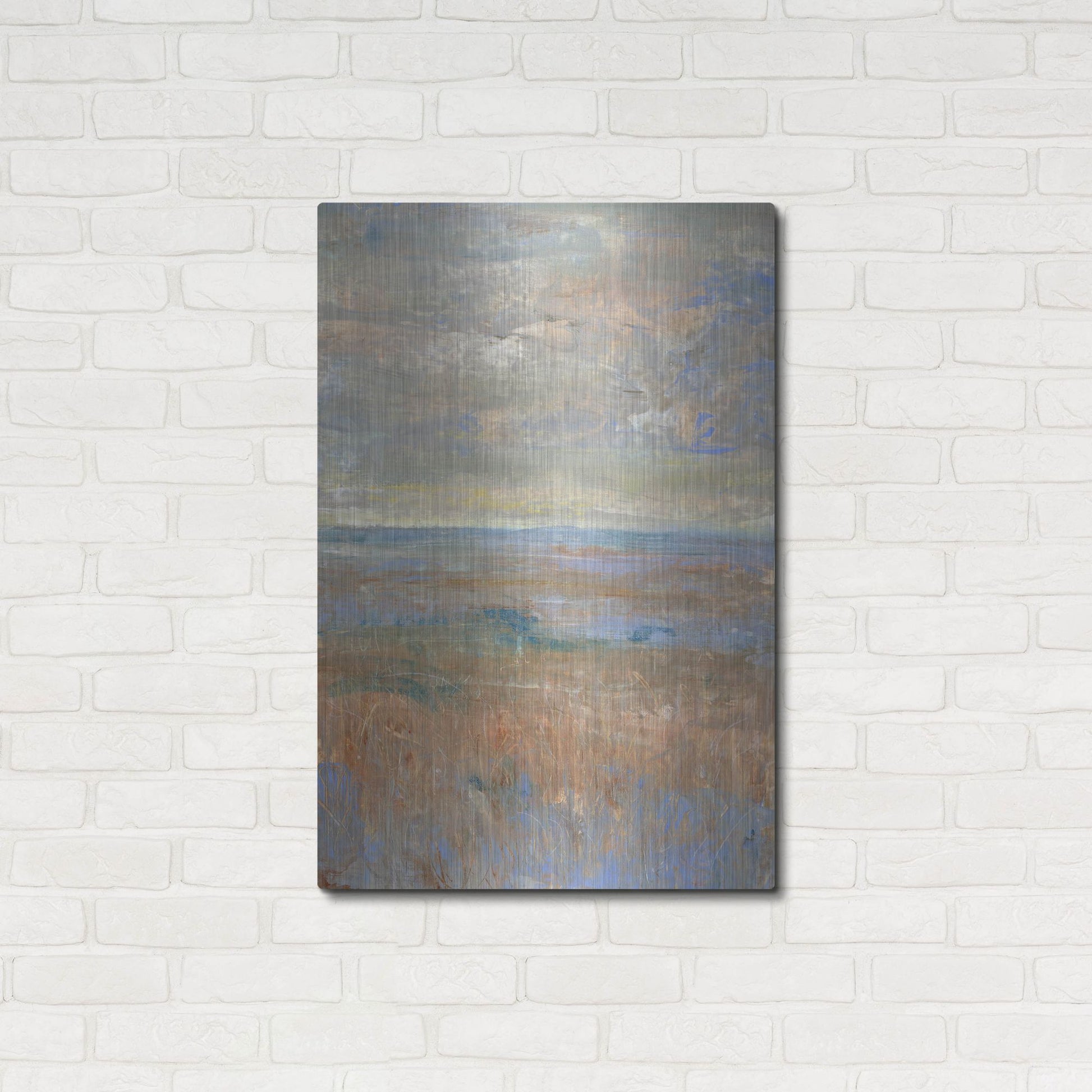 Luxe Metal Art 'Evening Marsh II' by Tim O'Toole, Metal Wall Art,24x36