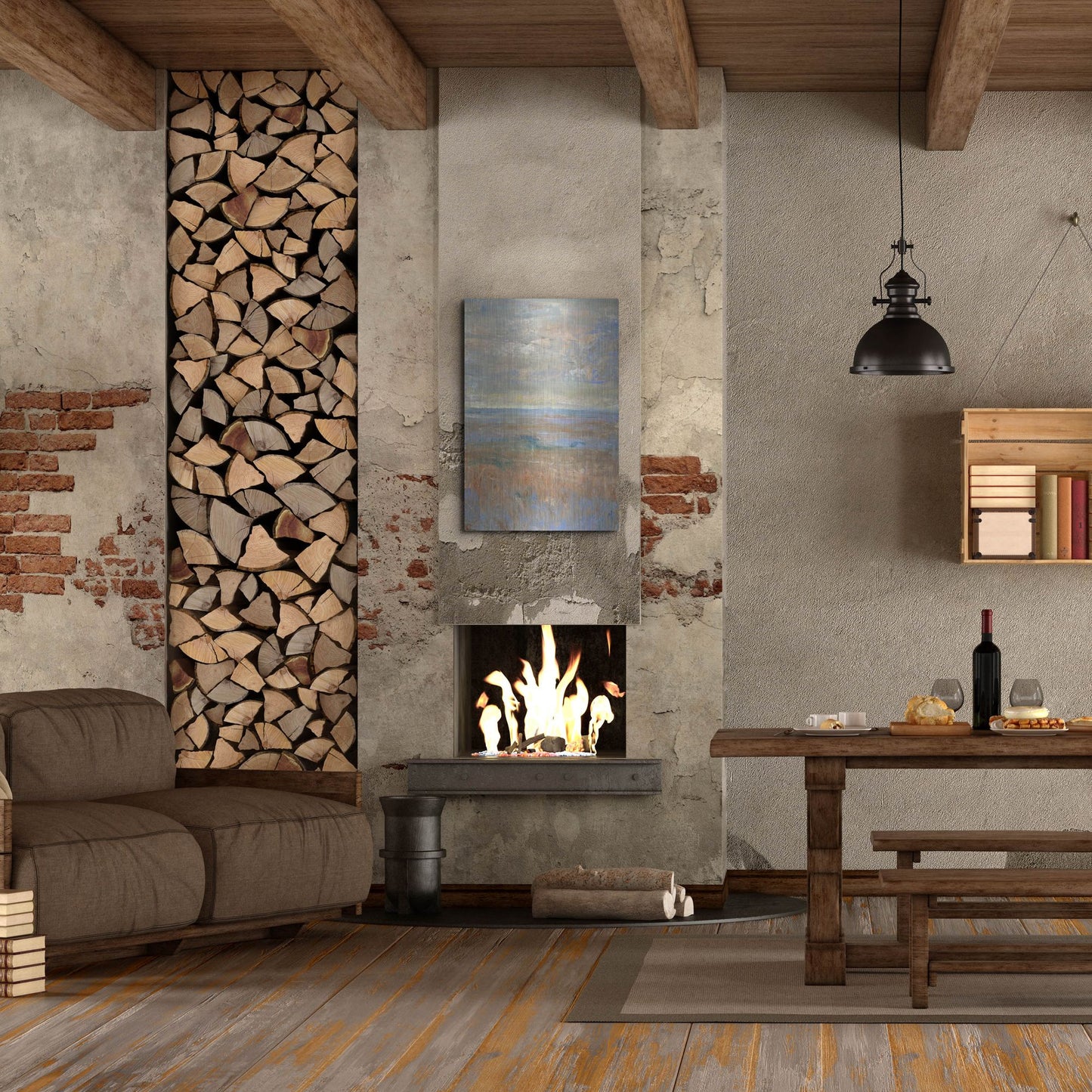 Luxe Metal Art 'Evening Marsh II' by Tim O'Toole, Metal Wall Art,24x36