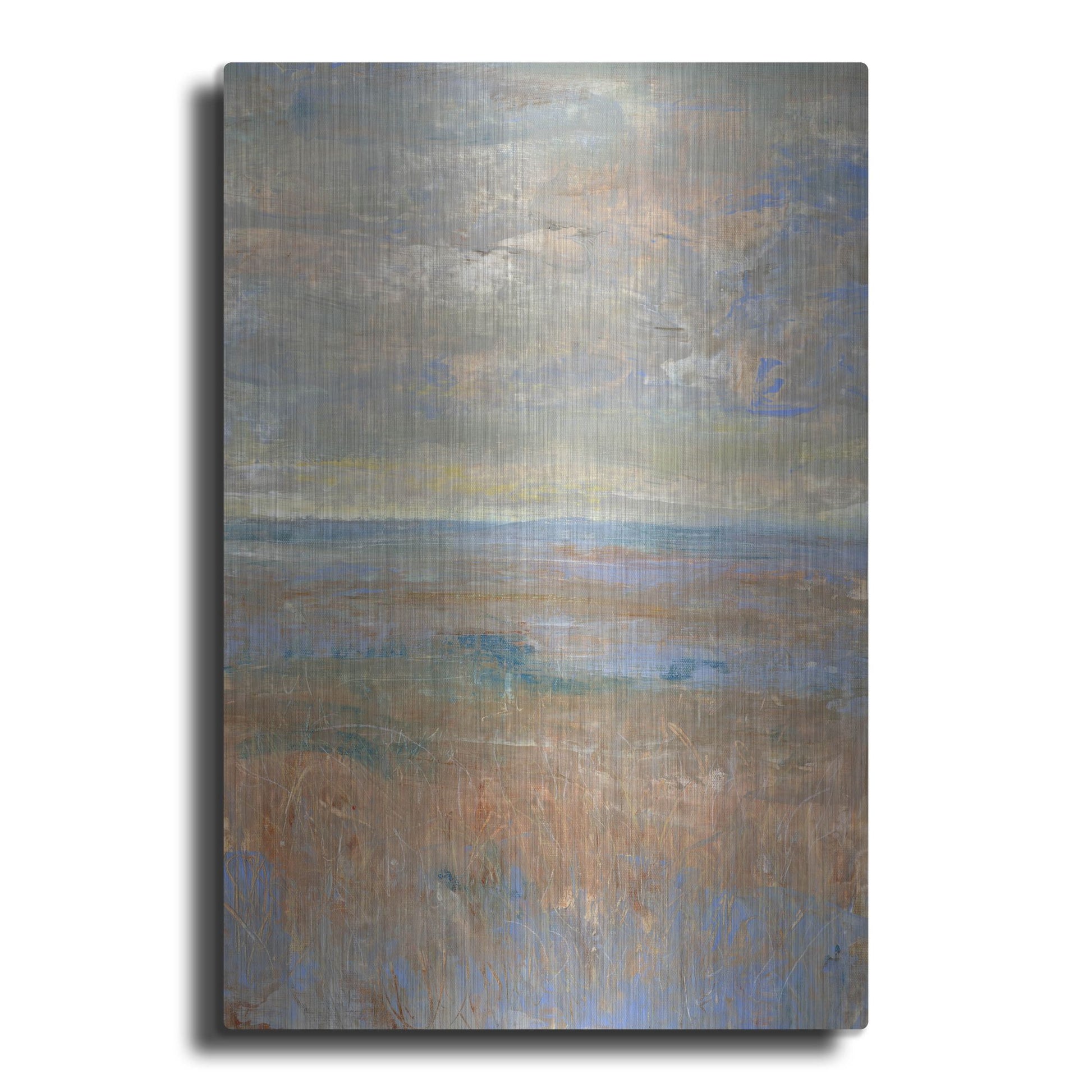 Luxe Metal Art 'Evening Marsh II' by Tim O'Toole, Metal Wall Art